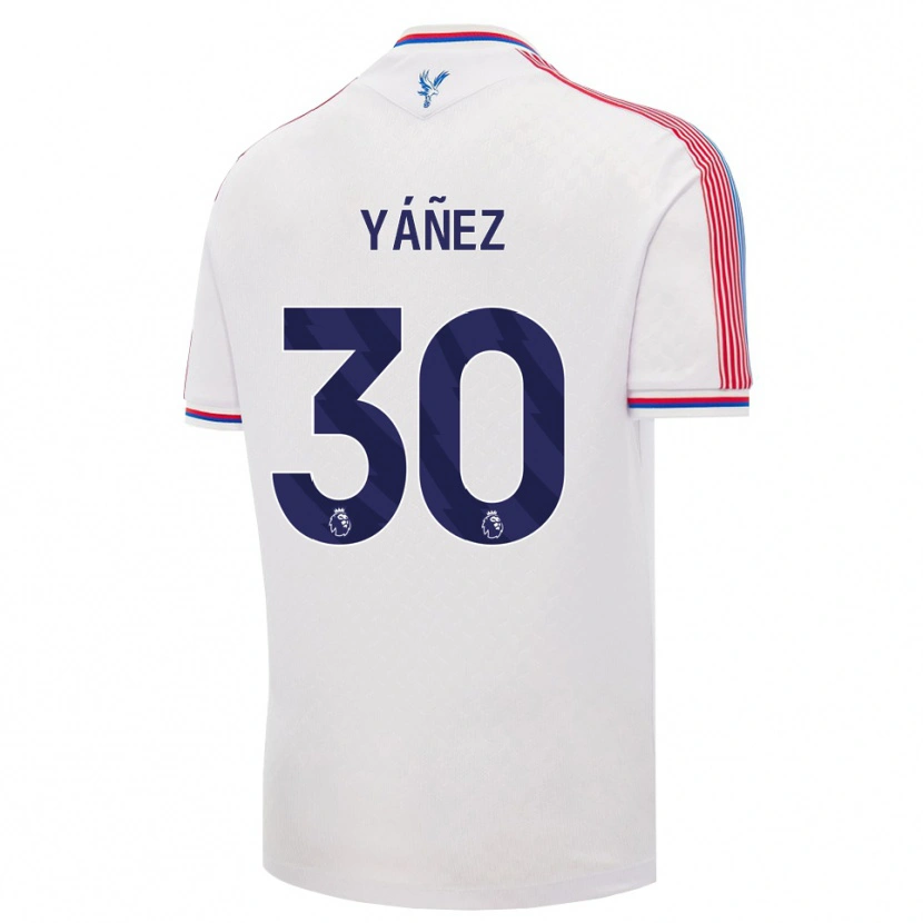 Danxen Mujer Camiseta Shae Yáñez #30 Blanco Rojo Azul 1ª Equipación 2026/27 La Camisa