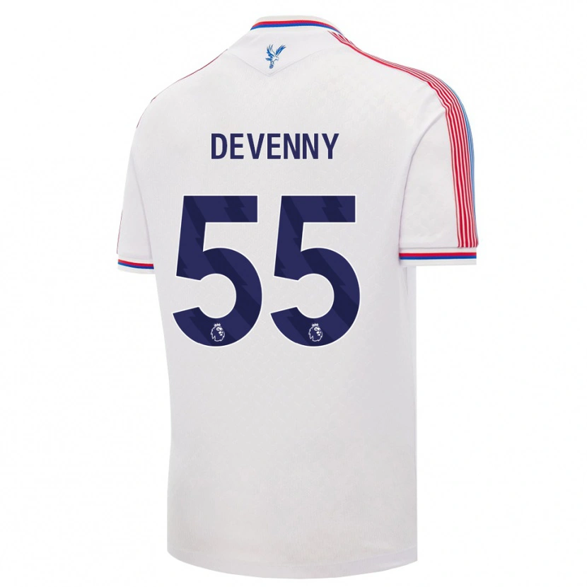 Danxen Mujer Camiseta Justin Devenny #55 Blanco Rojo Azul 1ª Equipación 2026/27 La Camisa