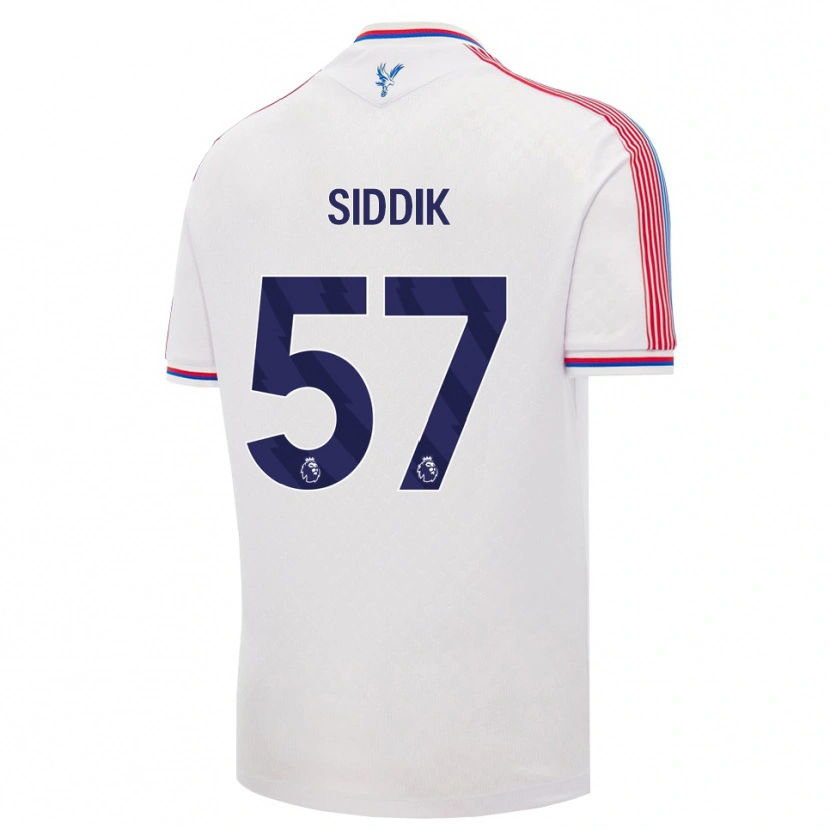Danxen Mujer Camiseta Cardo Siddik #57 Blanco Rojo Azul 1ª Equipación 2026/27 La Camisa