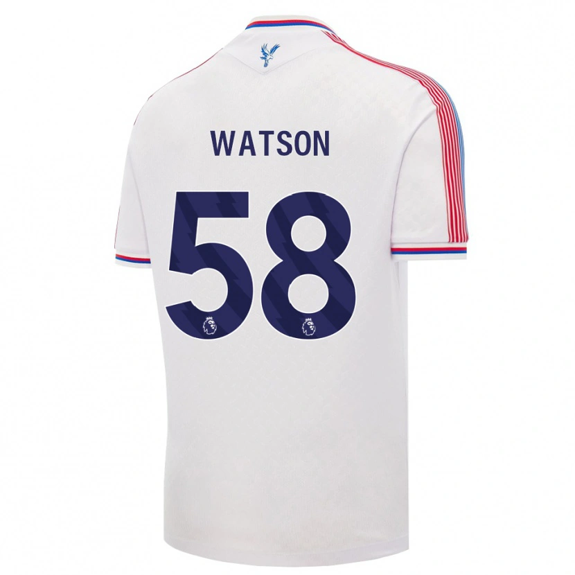 Danxen Mujer Camiseta Noah Watson #58 Blanco Rojo Azul 1ª Equipación 2026/27 La Camisa