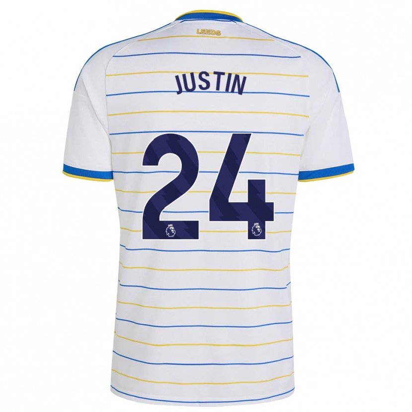 Danxen Mujer Camiseta James Justin #24 Rojo Amarillo Azul 1ª Equipación 2026/27 La Camisa