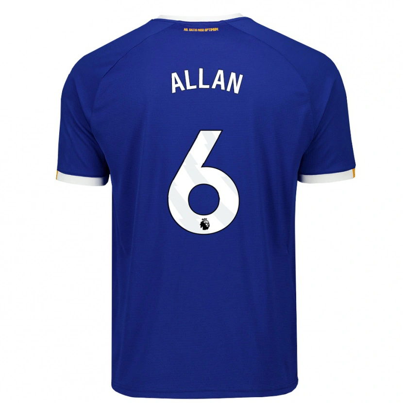 Danxen Mujer Camiseta Allan #6 Azul Blanco Amarillo 1ª Equipación 2026/27 La Camisa