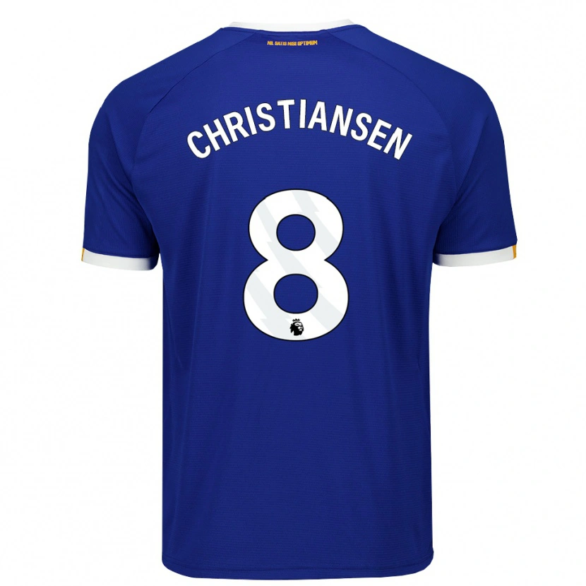Danxen Mujer Camiseta Izzy Christiansen #8 Azul Blanco Amarillo 1ª Equipación 2026/27 La Camisa