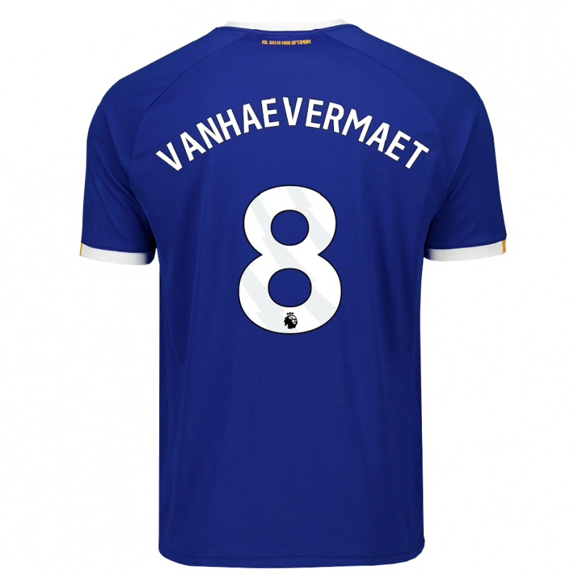 Danxen Mujer Camiseta Justine Vanhaevermaet #8 Azul Blanco Amarillo 1ª Equipación 2026/27 La Camisa