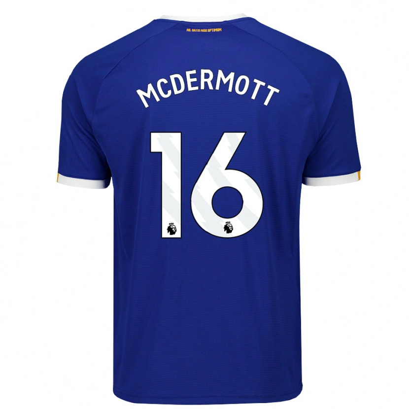Danxen Mujer Camiseta Tom Mcdermott #16 Azul Blanco Amarillo 1ª Equipación 2026/27 La Camisa