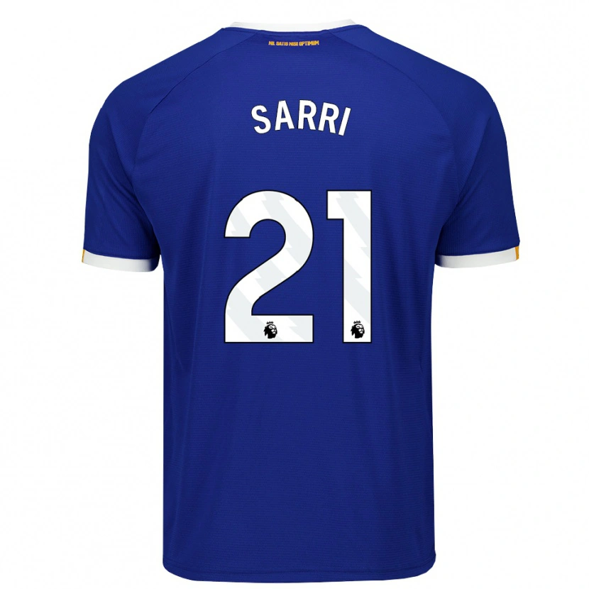 Danxen Mujer Camiseta Veatriki Sarri #21 Azul Blanco Amarillo 1ª Equipación 2026/27 La Camisa