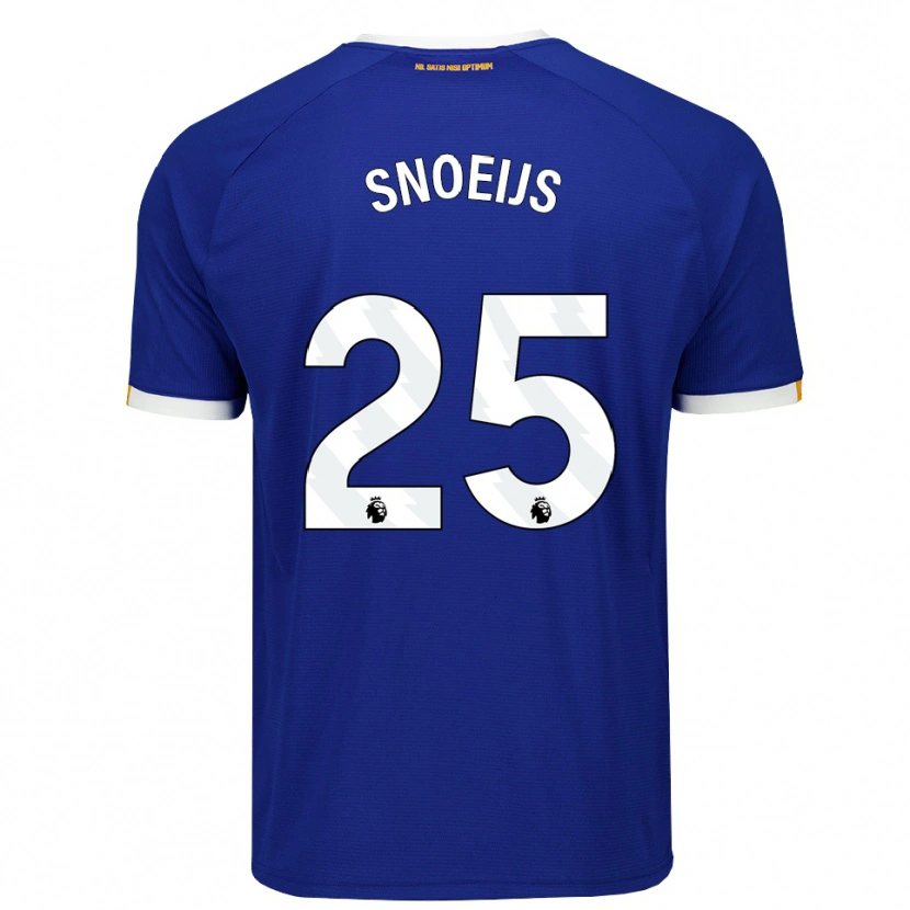 Danxen Mujer Camiseta Katja Snoeijs #25 Azul Blanco Amarillo 1ª Equipación 2026/27 La Camisa