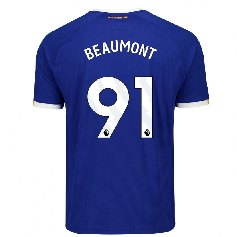 Danxen Mujer Camiseta Jacob Beaumont Clark #91 Azul Blanco Amarillo 1ª Equipación 2026/27 La Camisa