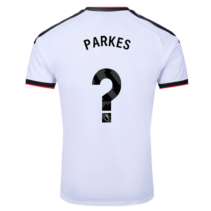 Danxen Mujer Camiseta Stefan Parkes #0 Blanco Negro Rojo 1ª Equipación 2026/27 La Camisa
