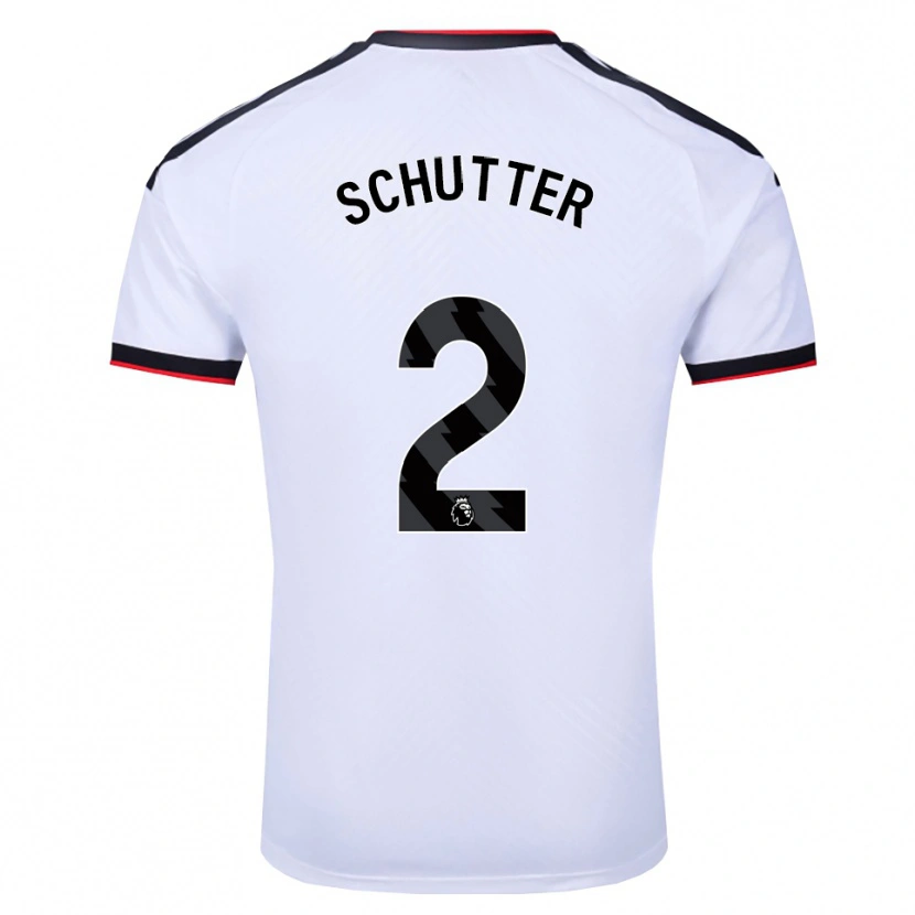 Danxen Mujer Camiseta Quinn Schutter #2 Blanco Negro Rojo 1ª Equipación 2026/27 La Camisa