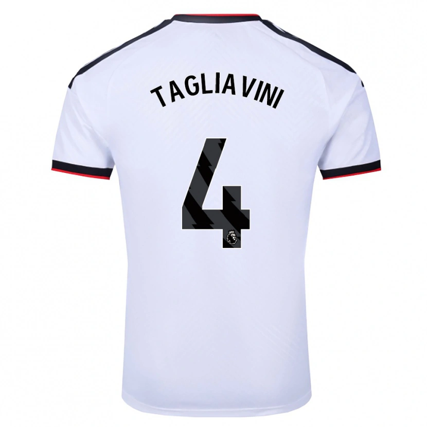 Danxen Mujer Camiseta Ella Tagliavini #4 Blanco Negro Rojo 1ª Equipación 2026/27 La Camisa