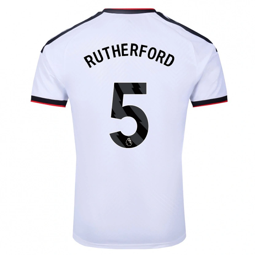 Danxen Mujer Camiseta Leeta Rutherford #5 Blanco Negro Rojo 1ª Equipación 2026/27 La Camisa