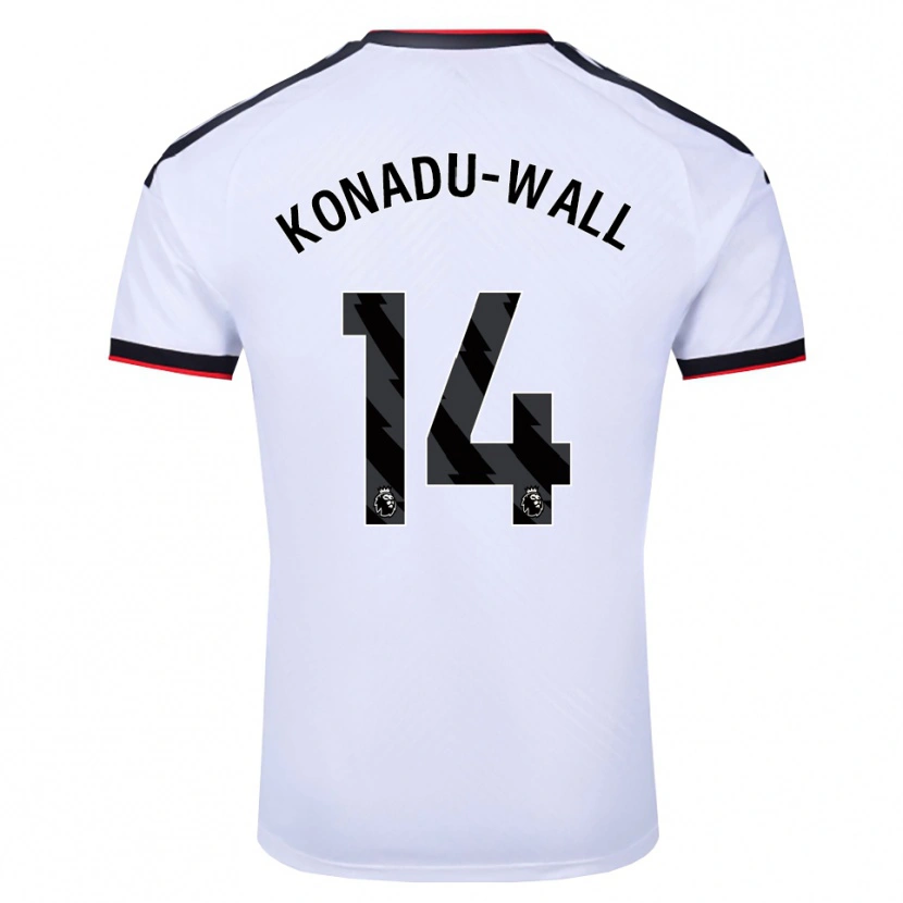 Danxen Mujer Camiseta Lewis Konadu-Wall #14 Blanco Negro Rojo 1ª Equipación 2026/27 La Camisa