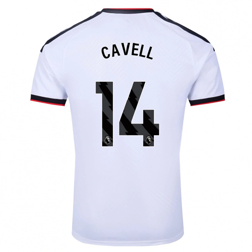Danxen Mujer Camiseta Tarrell Cavell #14 Blanco Negro Rojo 1ª Equipación 2026/27 La Camisa