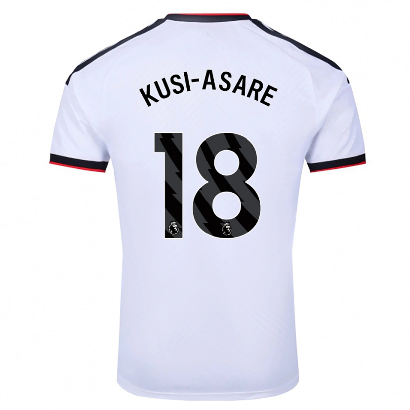 Danxen Mujer Camiseta Jonah Kusi-Asare #18 Blanco Negro Rojo 1ª Equipación 2026/27 La Camisa