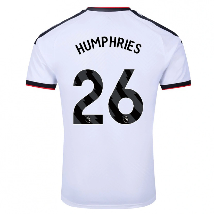 Danxen Mujer Camiseta Marni Humphries #26 Blanco Negro Rojo 1ª Equipación 2026/27 La Camisa