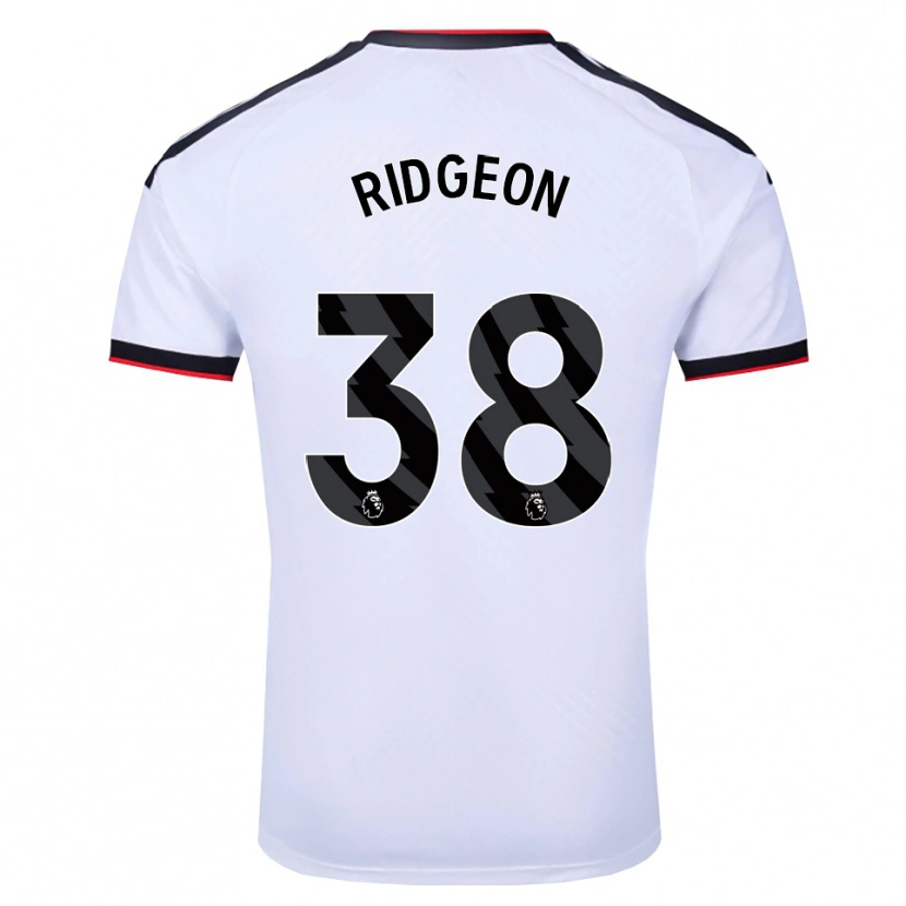 Danxen Mujer Camiseta Seth Ridgeon #38 Blanco Negro Rojo 1ª Equipación 2026/27 La Camisa
