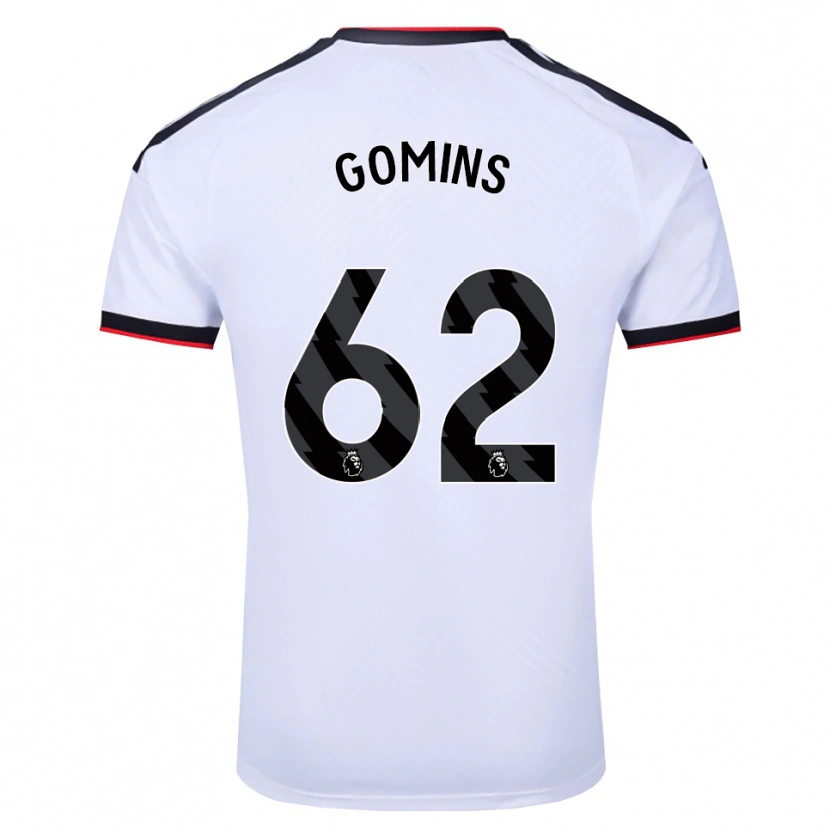 Danxen Mujer Camiseta Markuss Gomins #62 Blanco Negro Rojo 1ª Equipación 2026/27 La Camisa