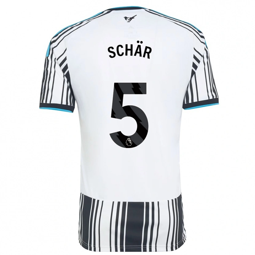 Danxen Mujer Camiseta Fabian Schär #5 Azulcielo Negro Blanco 1ª Equipación 2026/27 La Camisa