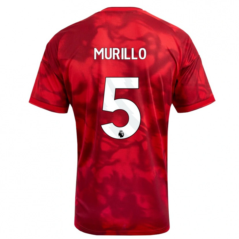 Danxen Mujer Camiseta Murillo Santiago Costa Dos Santos #5 Carmesí Blanco 1ª Equipación 2026/27 La Camisa