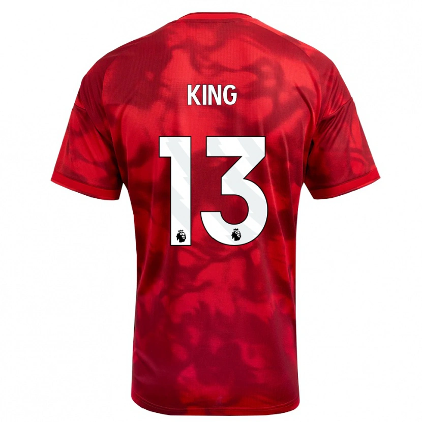 Danxen Mujer Camiseta Leo King #13 Carmesí Blanco 1ª Equipación 2026/27 La Camisa