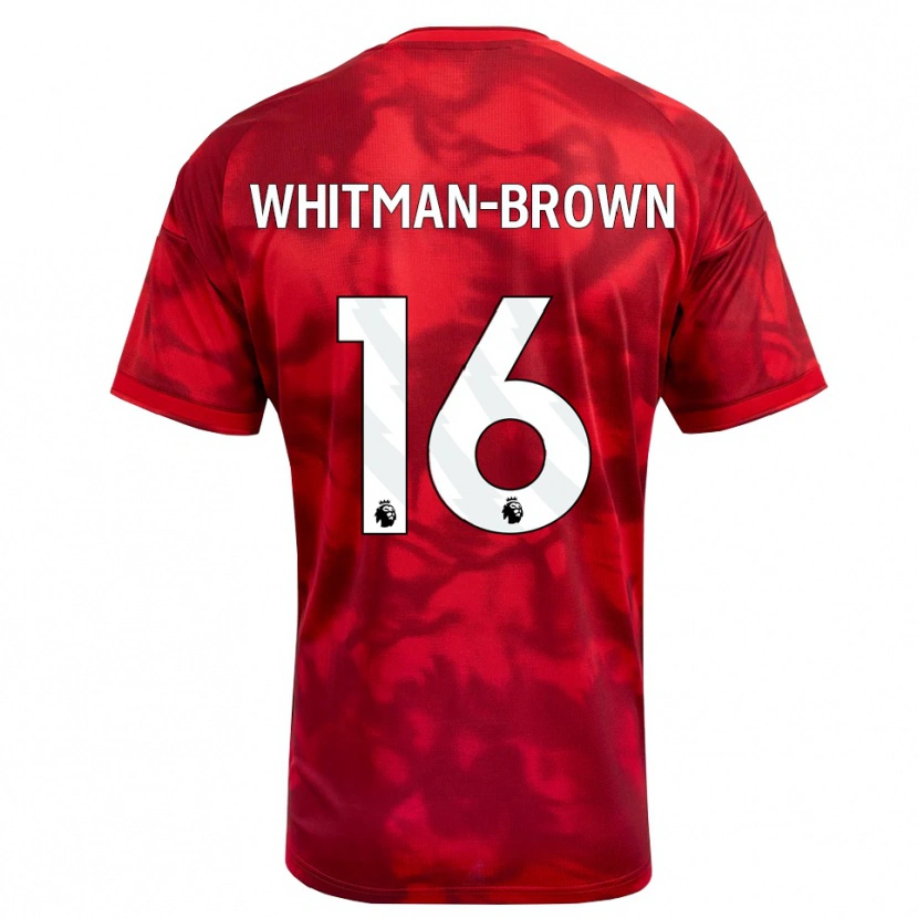 Danxen Mujer Camiseta Chae Whitman-Brown #16 Carmesí Blanco 1ª Equipación 2026/27 La Camisa