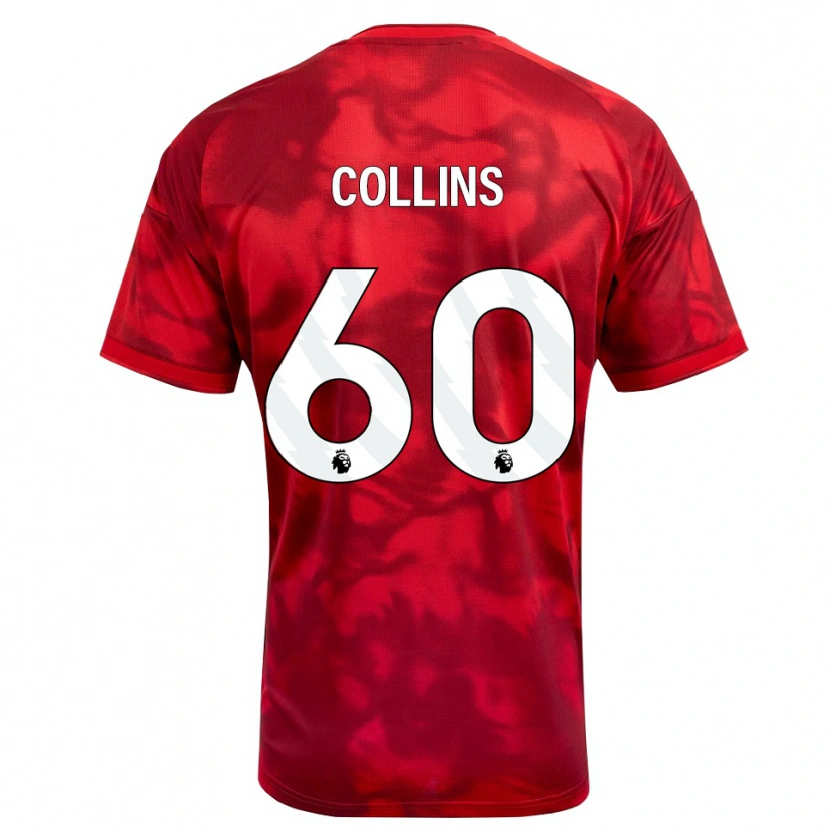Danxen Mujer Camiseta Sam Collins #60 Carmesí Blanco 1ª Equipación 2026/27 La Camisa