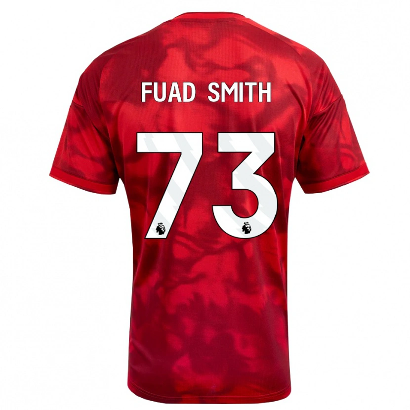 Danxen Mujer Camiseta Fuad Smith #73 Carmesí Blanco 1ª Equipación 2026/27 La Camisa