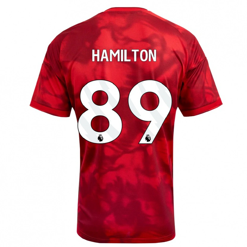 Danxen Mujer Camiseta Scott Hamilton #89 Carmesí Blanco 1ª Equipación 2026/27 La Camisa