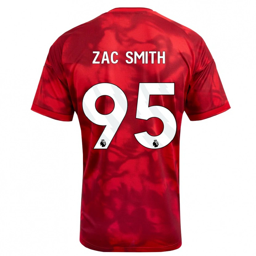 Danxen Mujer Camiseta Zac Smith #95 Carmesí Blanco 1ª Equipación 2026/27 La Camisa