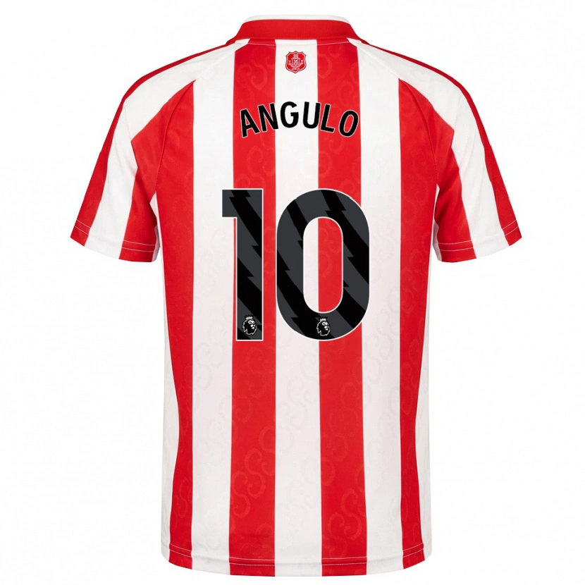 Danxen Mujer Camiseta Nilson Angulo #10 Rojo Blanco Negro 1ª Equipación 2026/27 La Camisa
