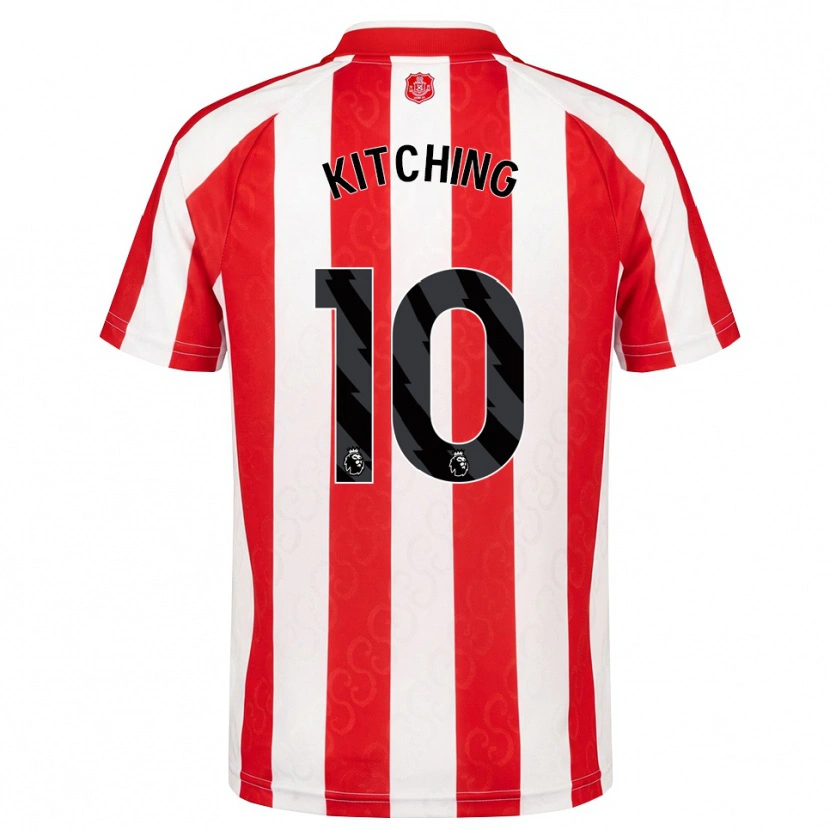 Danxen Mujer Camiseta Katie Kitching #10 Rojo Blanco Negro 1ª Equipación 2026/27 La Camisa
