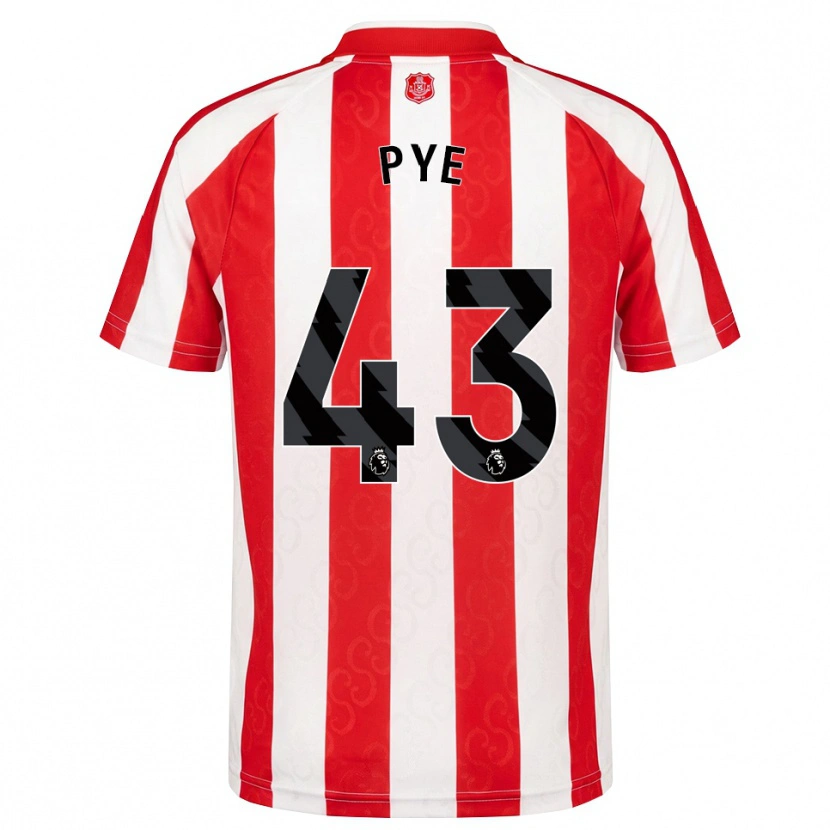 Danxen Mujer Camiseta Connor Pye #43 Rojo Blanco Negro 1ª Equipación 2026/27 La Camisa