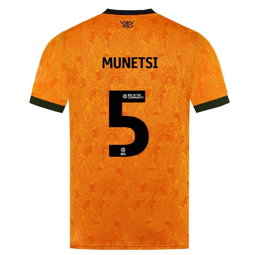 Danxen Mujer Camiseta Marshall Munetsi #5 Naranja Negro 1ª Equipación 2026/27 La Camisa