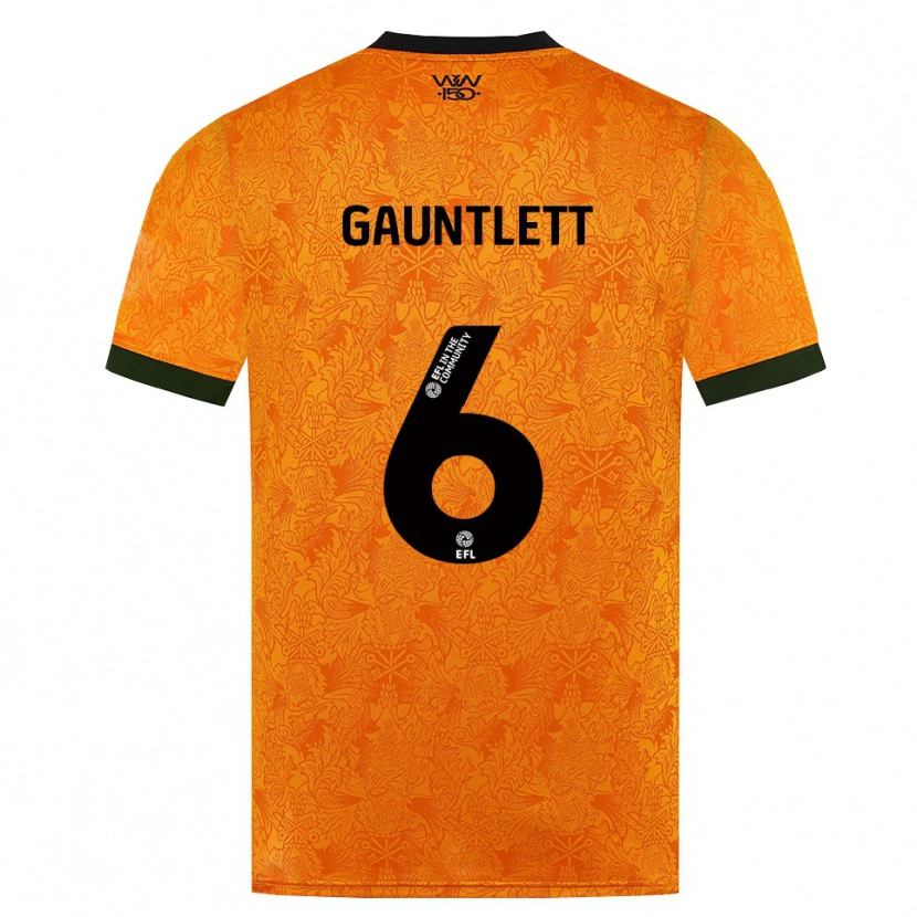 Danxen Mujer Camiseta Maz Gauntlett #6 Naranja Negro 1ª Equipación 2026/27 La Camisa