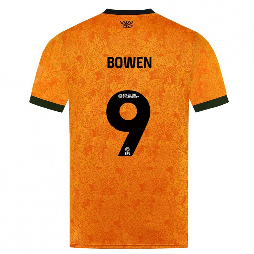 Danxen Mujer Camiseta Reiss Bowen #9 Naranja Negro 1ª Equipación 2026/27 La Camisa