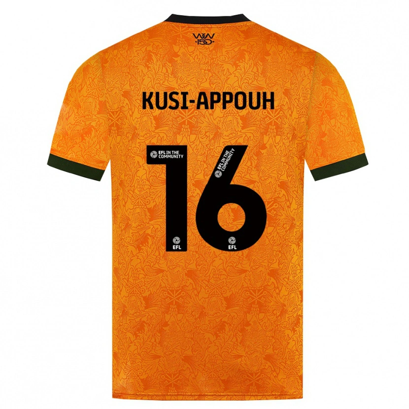 Danxen Mujer Camiseta Kenzo Kusi-Appouh #16 Naranja Negro 1ª Equipación 2026/27 La Camisa