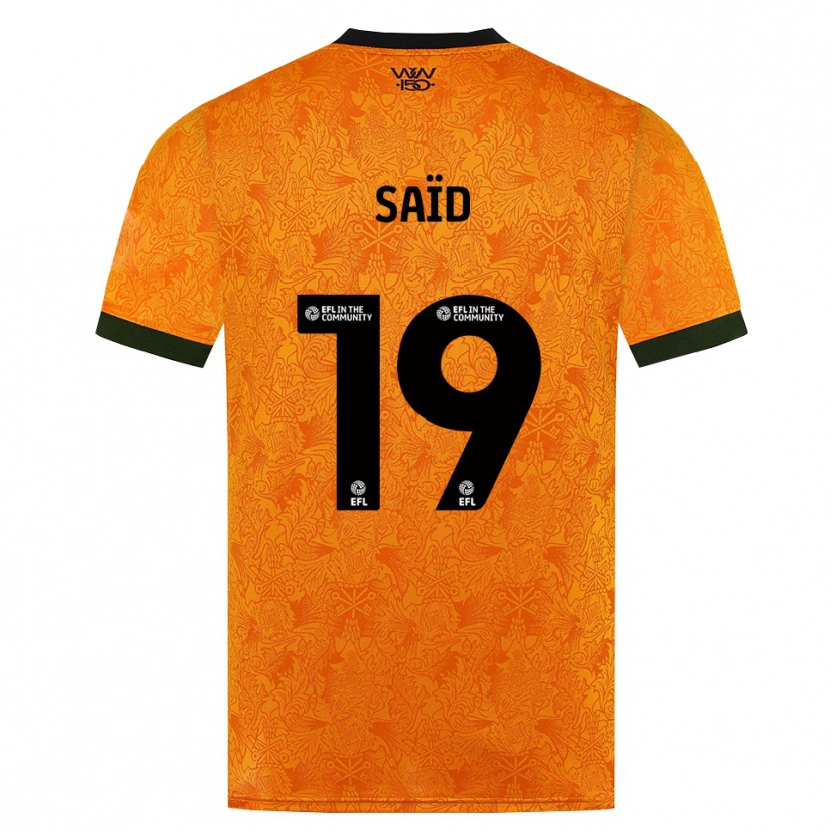 Danxen Mujer Camiseta Rafiki Saïd #19 Naranja Negro 1ª Equipación 2026/27 La Camisa