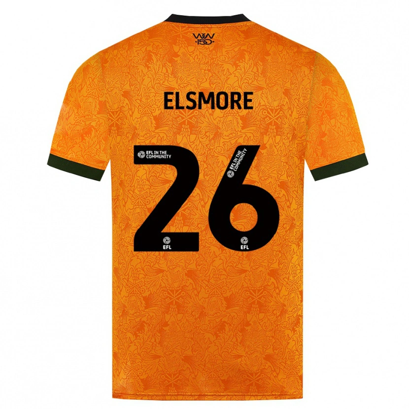 Danxen Mujer Camiseta Ria Elsmore #26 Naranja Negro 1ª Equipación 2026/27 La Camisa