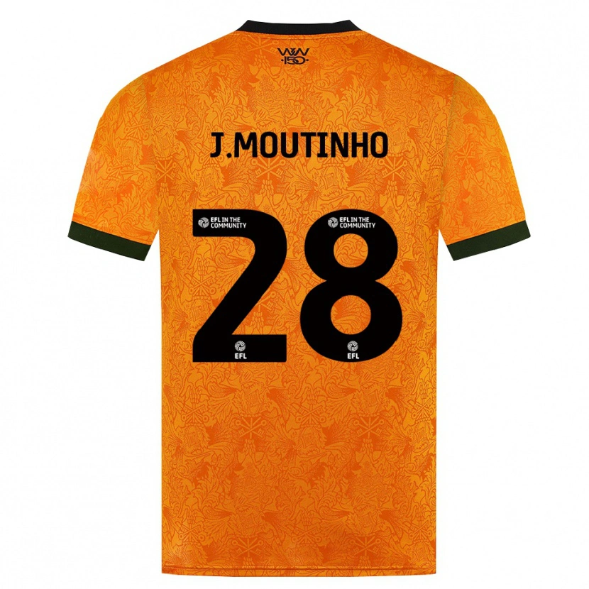 Danxen Mujer Camiseta Joao Moutinho #28 Naranja Negro 1ª Equipación 2026/27 La Camisa
