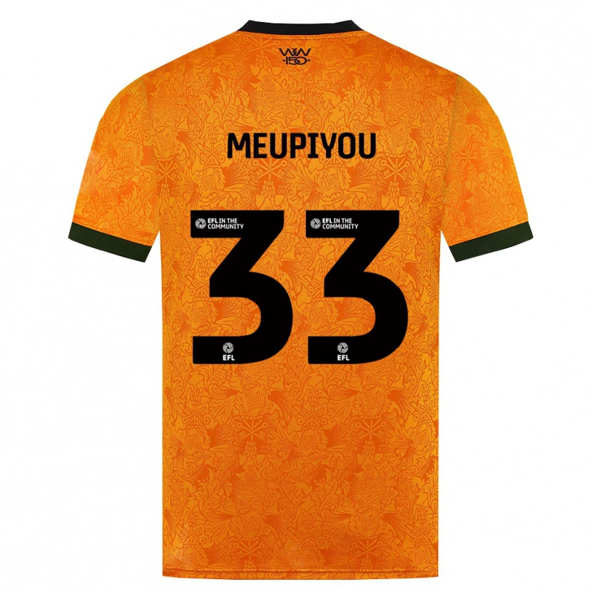 Danxen Mujer Camiseta Bastien Meupiyou #33 Naranja Negro 1ª Equipación 2026/27 La Camisa