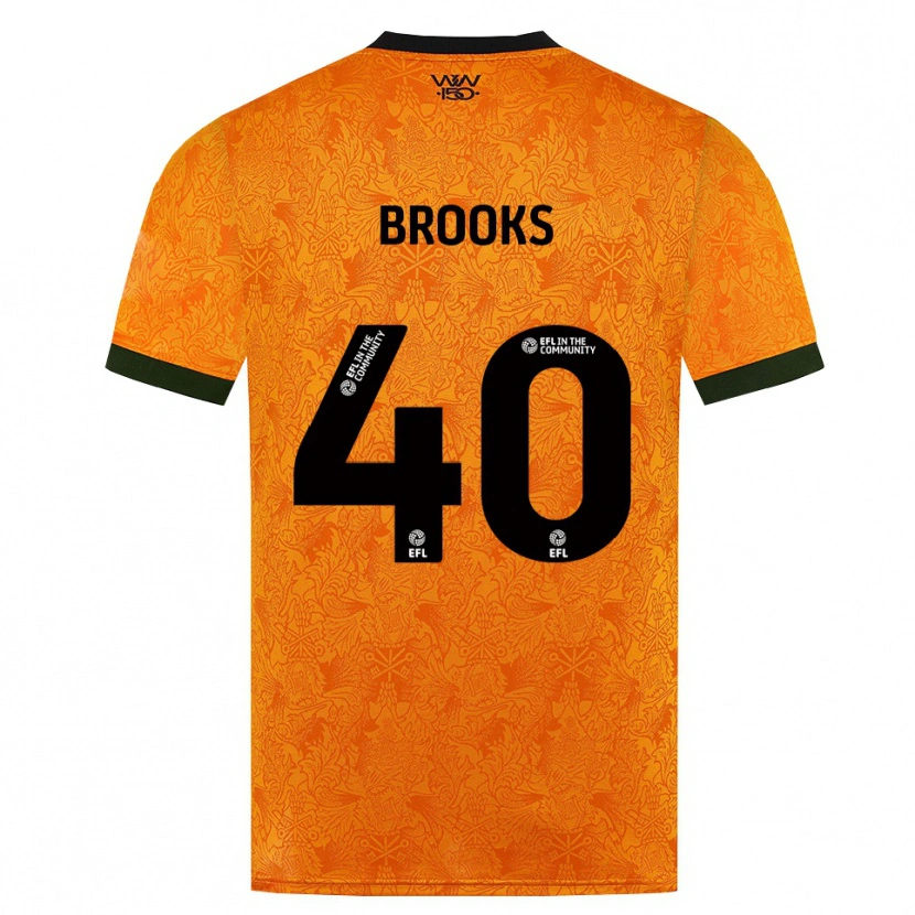 Danxen Mujer Camiseta Alfie Brooks #40 Naranja Negro 1ª Equipación 2026/27 La Camisa