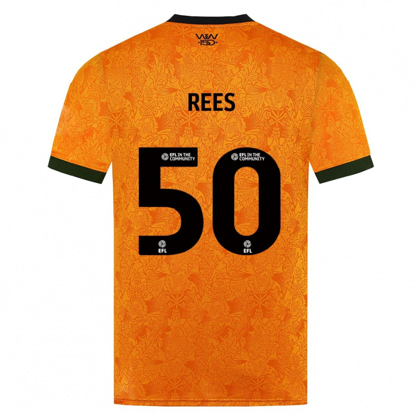 Danxen Mujer Camiseta Mason Rees #50 Naranja Negro 1ª Equipación 2026/27 La Camisa