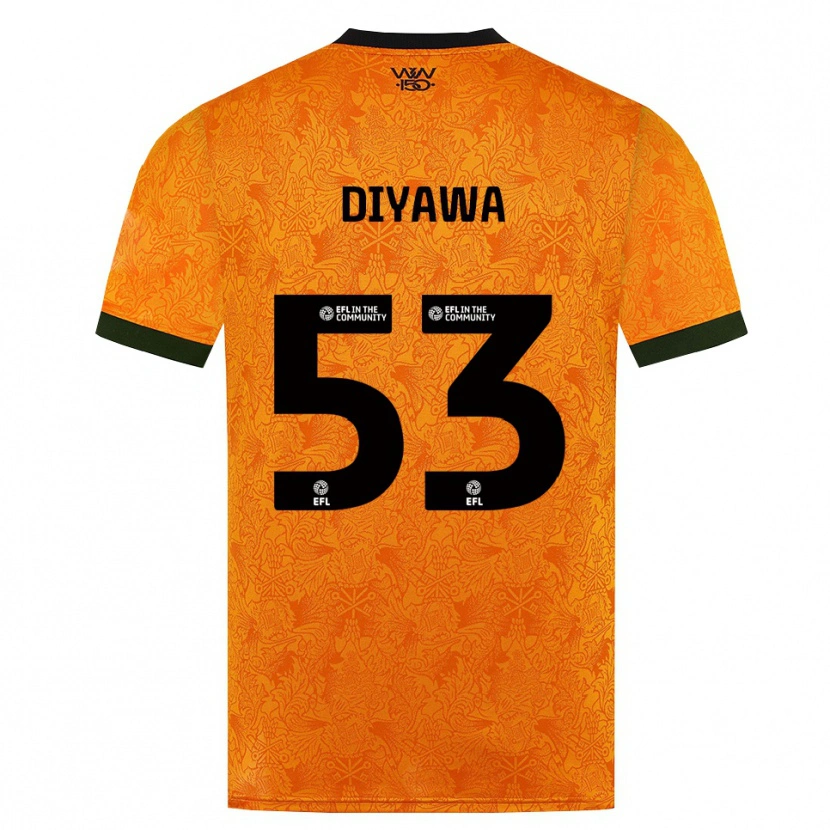 Danxen Mujer Camiseta Aaron Keto Diyawa #53 Naranja Negro 1ª Equipación 2026/27 La Camisa