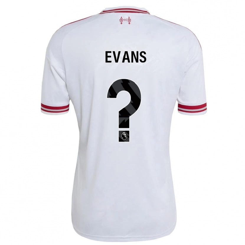 Danxen Mujer Camiseta Noah Evans #0 Rojo Blanco 2ª Equipación 2026/27 La Camisa