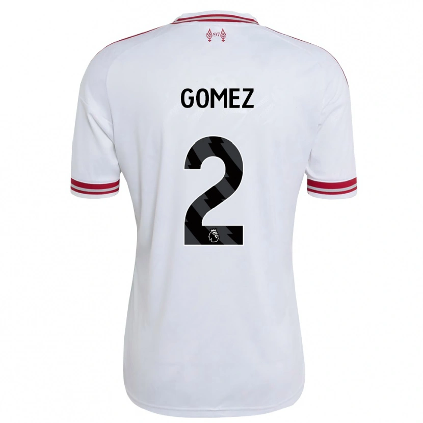 Danxen Mujer Camiseta Joe Gomez #2 Rojo Blanco 2ª Equipación 2026/27 La Camisa