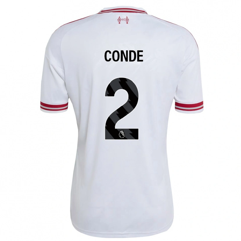 Danxen Mujer Camiseta Lenix Conde #2 Rojo Blanco 2ª Equipación 2026/27 La Camisa