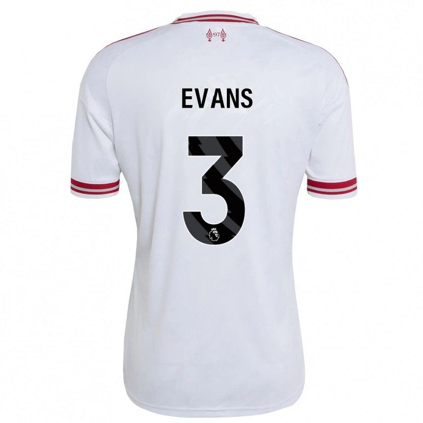 Danxen Mujer Camiseta Gemma Evans #3 Rojo Blanco 2ª Equipación 2026/27 La Camisa