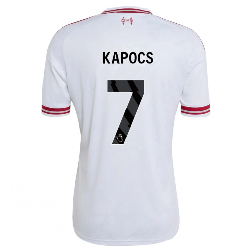 Danxen Mujer Camiseta Cornelia Kapocs #7 Rojo Blanco 2ª Equipación 2026/27 La Camisa