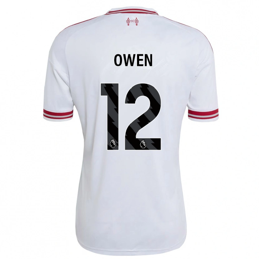 Danxen Mujer Camiseta Harvey Owen #12 Rojo Blanco 2ª Equipación 2026/27 La Camisa